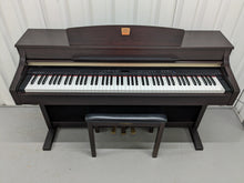 Load image into Gallery viewer, Yamaha Clavinova CLP-330 Digital Piano and stool in dark rosewood stock #24116