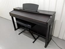 Load image into Gallery viewer, Roland HP203 digital piano and stool in dark rosewood finish stock number 24077