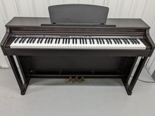Load image into Gallery viewer, Roland HP203 digital piano and stool in dark rosewood finish stock number 24077