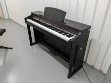 Load image into Gallery viewer, Roland HP203 digital piano and stool in dark rosewood finish stock number 24077