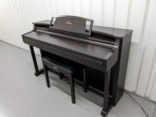 Load image into Gallery viewer, Yamaha Clavinova CLP-811 Digital Piano and stool in dark rosewood stock no 24560