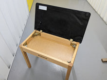 Load image into Gallery viewer, Roland HP102e digital piano and stool in light oak finish stock number 24134