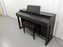 Load image into Gallery viewer, Roland HP302 digital piano and stool in dark rosewood finish stock number 24142