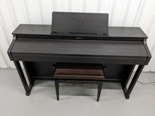 Load image into Gallery viewer, Roland HP302 digital piano and stool in dark rosewood finish stock number 24142