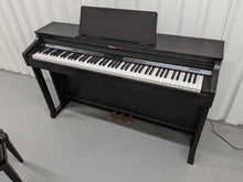 Load image into Gallery viewer, Roland HP302 digital piano and stool in dark rosewood finish stock number 24142