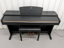 Load image into Gallery viewer, Yamaha Arius YDP-161 digital piano and stool in satin black finish stock number 24151