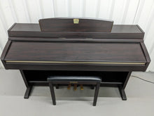Load image into Gallery viewer, Yamaha Clavinova CLP-240 Digital Piano and stool in dark rosewood stock nr 25500