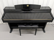 Load image into Gallery viewer, Yamaha Clavinova CLP-240PE Digital Piano polished GLOSSY BLACK stock # 24135
