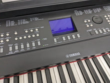 Load image into Gallery viewer, Yamaha DGX-650 black portable grand piano keyboard +stand + pedal stock #24161