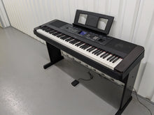 Load image into Gallery viewer, Yamaha DGX-650 black portable grand piano keyboard +stand + pedal stock #24161
