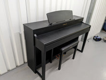 Load image into Gallery viewer, Yamaha Clavinova CLP-440 Digital Piano and stool in satin black stock no 24166