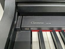 Load image into Gallery viewer, Yamaha Clavinova CLP-440 Digital Piano and stool in satin black stock no 24166