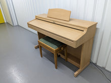 Load image into Gallery viewer, HP103e digital piano and stool in light oak finish stock number 24170