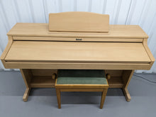 Load image into Gallery viewer, HP103e digital piano and stool in light oak finish stock number 24170