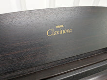 Load image into Gallery viewer, Yamaha Clavinova CLP-411 Digital Piano and stool in dark rosewood stock # 24172