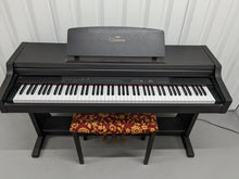 Load image into Gallery viewer, Yamaha Clavinova CLP-411 Digital Piano and stool in dark rosewood stock # 24172