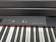 Load image into Gallery viewer, Yamaha Clavinova CLP-411 Digital Piano and stool in dark rosewood stock # 24172