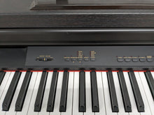 Load image into Gallery viewer, Yamaha Clavinova CLP-411 Digital Piano and stool in dark rosewood stock # 24172