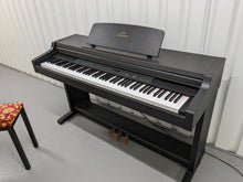 Load image into Gallery viewer, Yamaha Clavinova CLP-411 Digital Piano and stool in dark rosewood stock # 24172