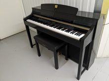 Load image into Gallery viewer, YAMAHA CLAVINOVA CLP-380PE DIGITAL PIANO + STOOL GLOSSY BLACK stock nr 24174