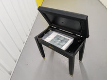 Load image into Gallery viewer, Roland F120R compact slim size Digital Piano and stool in black stock # 24188