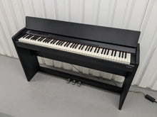 Load image into Gallery viewer, Roland F120R compact slim size Digital Piano and stool in black stock # 24188