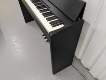 Load image into Gallery viewer, Roland F120R compact slim size Digital Piano and stool in black stock # 24188