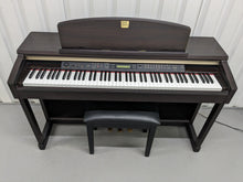 Load image into Gallery viewer, Yamaha Clavinova CLP-150 digital piano and stool in dark rosewood stock #24173