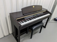 Load image into Gallery viewer, Yamaha Clavinova CLP-150 digital piano and stool in dark rosewood stock #24173