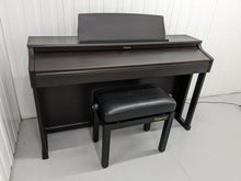 Load image into Gallery viewer, Roland HP203 digital piano and stool in dark rosewood finish stock number 24186
