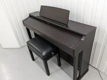 Load image into Gallery viewer, Roland HP203 digital piano and stool in dark rosewood finish stock number 24186
