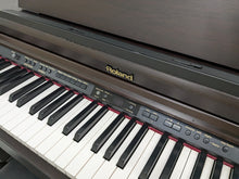 Load image into Gallery viewer, Roland HP203 digital piano and stool in dark rosewood finish stock number 24186