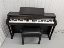 Load image into Gallery viewer, Roland HP203 digital piano and stool in dark rosewood finish stock number 24186