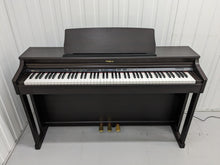 Load image into Gallery viewer, Roland HP203 digital piano and stool in dark rosewood finish stock number 24186