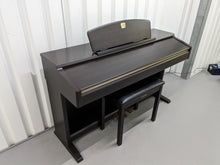 Load image into Gallery viewer, Yamaha Clavinova CLP-130 Digital Piano and stool in dark rosewood stock #24183