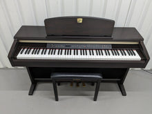 Load image into Gallery viewer, Yamaha Clavinova CLP-130 Digital Piano and stool in dark rosewood stock #24183