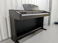 Load image into Gallery viewer, Yamaha Clavinova CLP-130 Digital Piano and stool in dark rosewood stock #24183