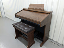 Load image into Gallery viewer, Technics EX35 Electric Organ and organ stool in mahogany finish stock #24207