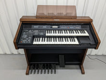 Load image into Gallery viewer, Technics EX35 Electric Organ and organ stool in mahogany finish stock #24207