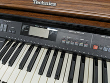 Load image into Gallery viewer, Technics EX35 Electric Organ and organ stool in mahogany finish stock #24207