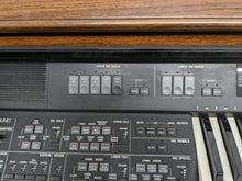 Load image into Gallery viewer, Technics EX35 Electric Organ and organ stool in mahogany finish stock #24207