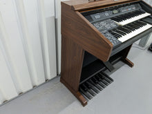 Load image into Gallery viewer, Technics EX35 Electric Organ and organ stool in mahogany finish stock #24207
