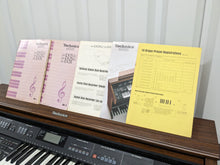 Load image into Gallery viewer, Technics EX35 Electric Organ and organ stool in mahogany finish stock #24207