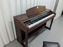 Load image into Gallery viewer, Yamaha Clavinova CLP-150 digital piano and stool in mahogany stock #24205