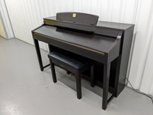 Load image into Gallery viewer, YAMAHA CLAVINOVA CLP-370 DIGITAL PIANO + STOOL IN DARK ROSEWOOD stock nr 24206