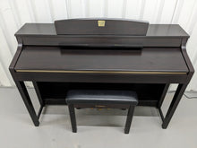 Load image into Gallery viewer, YAMAHA CLAVINOVA CLP-370 DIGITAL PIANO + STOOL IN DARK ROSEWOOD stock nr 24206