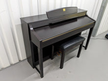 Load image into Gallery viewer, YAMAHA CLAVINOVA CLP-370 DIGITAL PIANO + STOOL IN DARK ROSEWOOD stock nr 24206