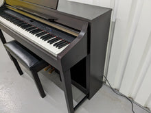 Load image into Gallery viewer, YAMAHA CLAVINOVA CLP-370 DIGITAL PIANO + STOOL IN DARK ROSEWOOD stock nr 24206