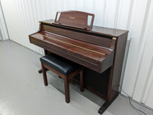 Load image into Gallery viewer, Yamaha Clavinova CLP-880 digital piano and stool in mahogany finish stock number 24193