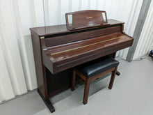 Load image into Gallery viewer, Yamaha Clavinova CLP-880 digital piano and stool in mahogany finish stock number 24193